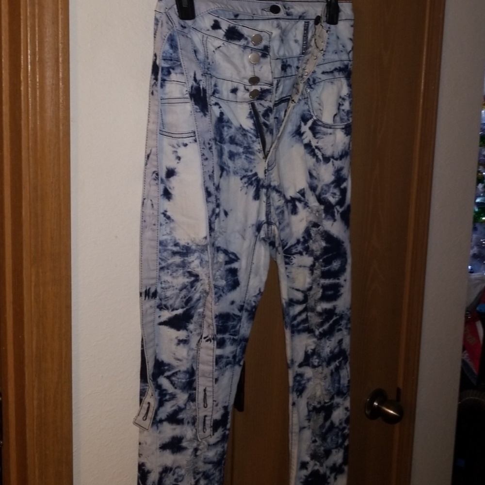 High waisted overalls